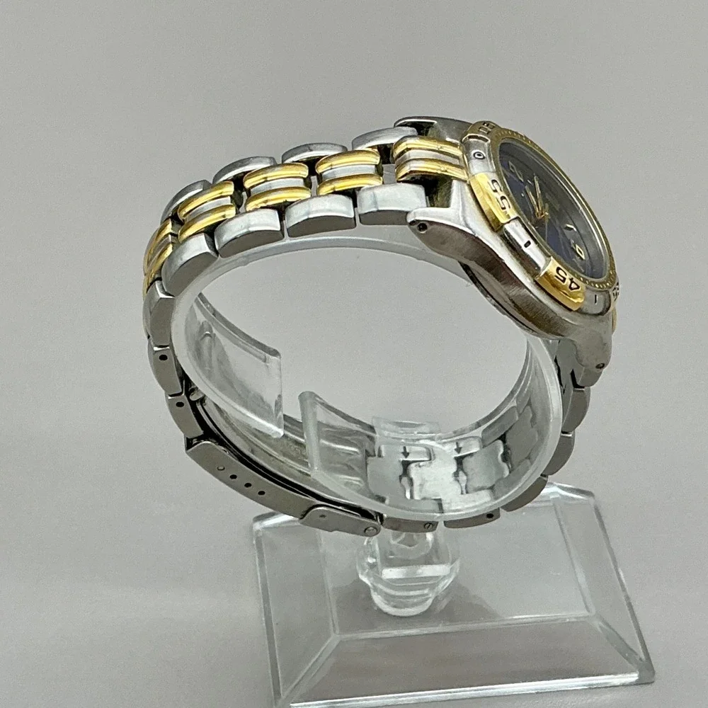 GUESS Watch Waterpro Blue Dial Two Tone Gold Silver 35mm 6.5